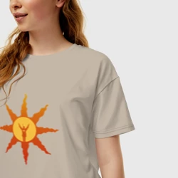 Женская футболка хлопок Oversize Dark Souls - фото 2