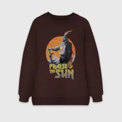 Женский свитшот oversize без начеса хлопок Dark Souls