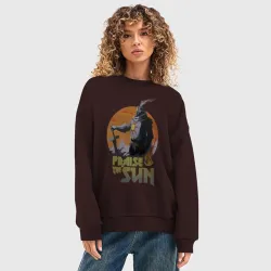 Женский свитшот oversize без начеса хлопок Dark Souls - фото 2