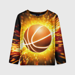 Детский лонгслив 3D Баскетбольный мяч