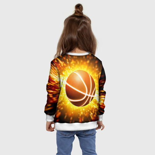 Детский свитшот 3D Баскетбольный мяч, цвет 3D печать - фото 8