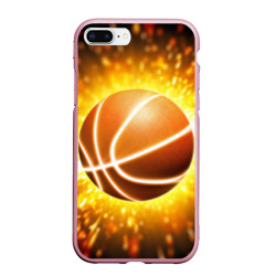 Чехол для iPhone 7Plus/8 Plus матовый Баскетбольный мяч