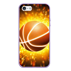 Чехол для iPhone 5/5S матовый Баскетбольный мяч