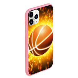Чехол для iPhone 11 Pro Max матовый Баскетбольный мяч - фото 2