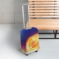 Чехол для чемодана 3D Огненный мяч - фото 2