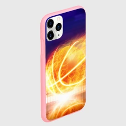 Чехол для iPhone 11 Pro матовый Огненный мяч - фото 2