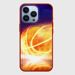 Чехол для iPhone 13 Pro Огненный мяч