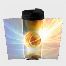 Термокружка-непроливайка Баскетбол - жизнь моя - фото 2