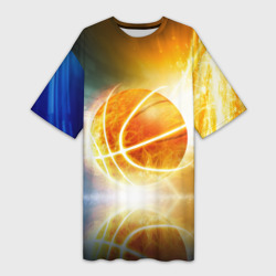 Платье-футболка 3D Баскетбол - жизнь моя