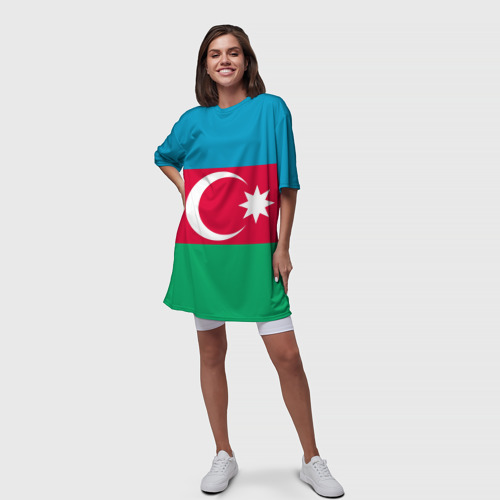 Платье-футболка 3D Азербайджан, цвет 3D печать - фото 5