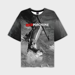 Мужская футболка oversize 3D Red maсhine