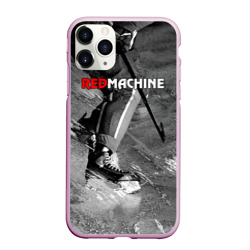 Чехол для iPhone 11 Pro Max матовый Red maсhine