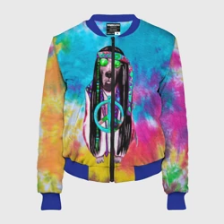 Женский бомбер 3D Хиппи Дог