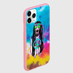 Чехол для iPhone 11 Pro Max матовый Хиппи Дог - фото 2