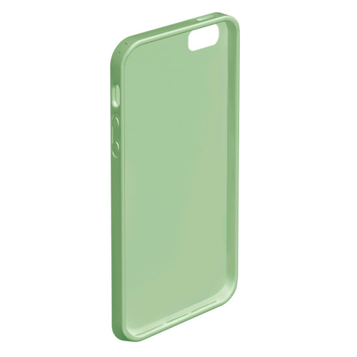 Чехол для iPhone 5/5S матовый Хиппи Дог, цвет салатовый - фото 4