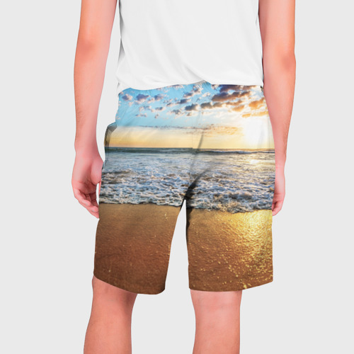 Мужские шорты 3D Прекрасный закат, цвет 3D печать - фото 2