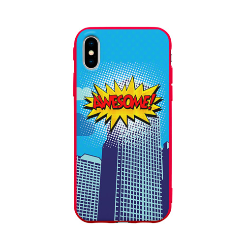Чехол для Apple iPhone X силиконовый матовый Поп-арт 2 Фото 01 Чехол для Apple iPhone X силиконовый матовый Поп-арт 2 Фото 01