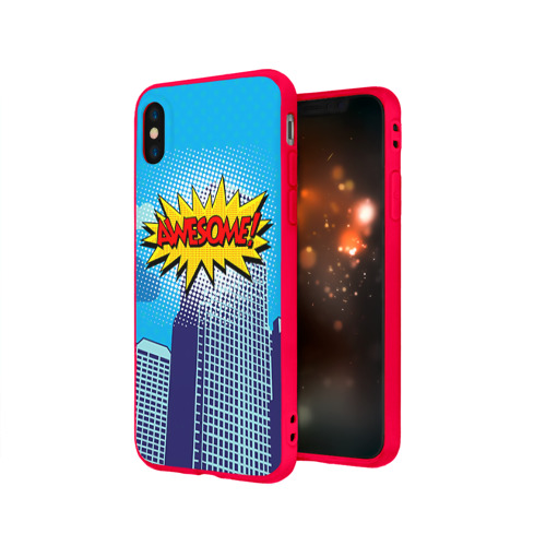 Чехол для Apple iPhone X силиконовый матовый Поп-арт 2 Фото 01 Чехол для Apple iPhone X силиконовый матовый Поп-арт 2 Фото 01