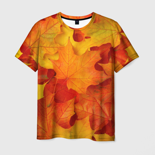 Мужская футболка 3D Кленовые листья, цвет 3D печать