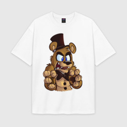 Женская футболка Oversize хлопок texturе Freddy