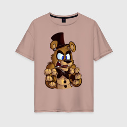 Женская футболка хлопок Oversize Freddy