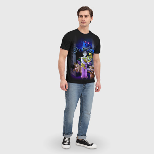 Мужская футболка 3D с принтом Five Nights At Freddys, вид сбоку #3