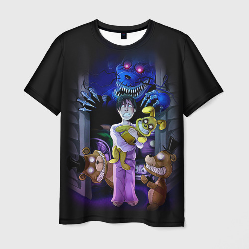 Мужская футболка 3D с принтом Five Nights At Freddys, вид спереди #2