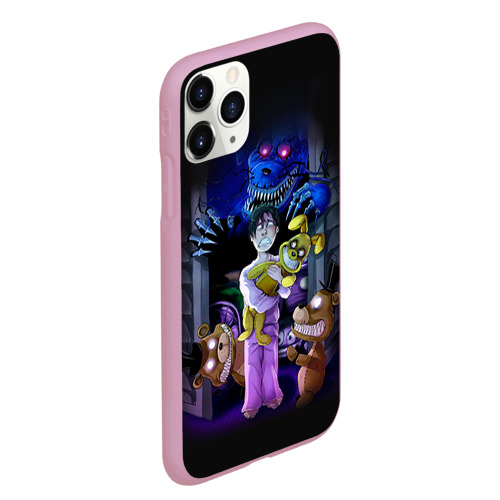 Чехол для iPhone 11 Pro Max матовый Five Nights At Freddys, цвет розовый - фото 3