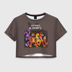 Женская футболка Crop-top 3D Five Nights At Freddys