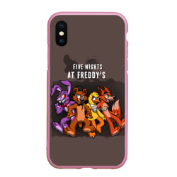 Чехол для iPhone XS Max матовый Five Nights At Freddys