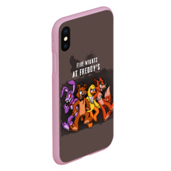 Чехол для iPhone XS Max матовый Five Nights At Freddys - фото 2