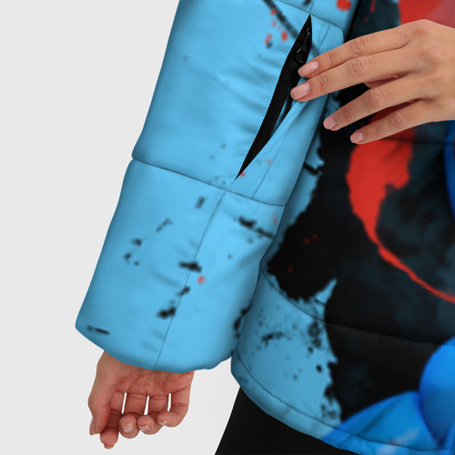 Женская зимняя куртка Oversize Заяц, цвет светло-серый - фото 6