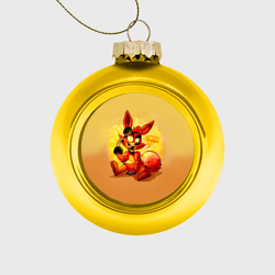 Ёлочный шар стеклянный/пластиковый Foxy