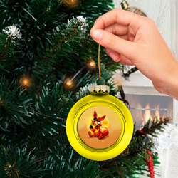 Ёлочный шар стеклянный/пластиковый Foxy - фото 2