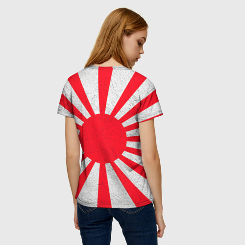 Женская футболка 3D с принтом Япония, вид сзади #2