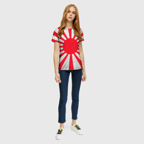 Женская футболка 3D с принтом Япония, вид сбоку #3