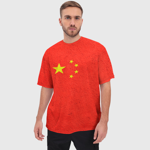 Мужская футболка oversize 3D Китай, цвет 3D печать - фото 3