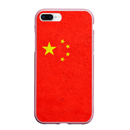 Чехол для iPhone 7Plus/8 Plus матовый Китай, цвет розовый