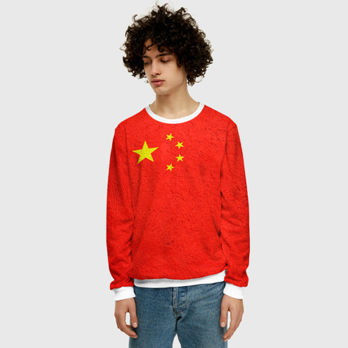 Мужской свитшот 3D Китай, цвет белый - фото 3