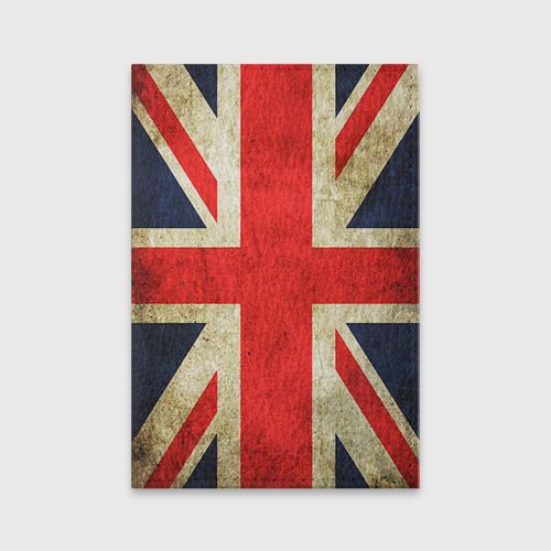 Обложка для паспорта матовая кожа Великобритания, цвет бирюзовый