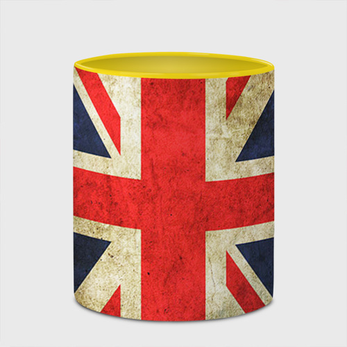 Кружка с полной запечаткой Великобритания, цвет белый + желтый - фото 4