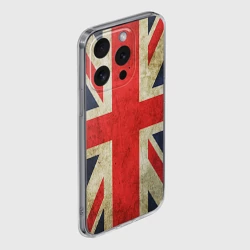 Чехол для iPhone 15 Pro силиконовый с защитой камеры Великобритания - фото 2