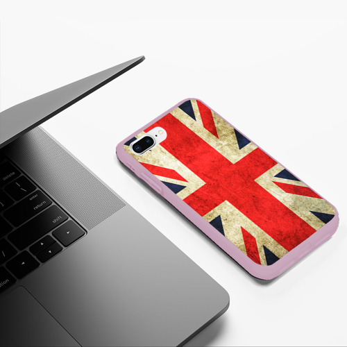 Чехол для iPhone 7Plus/8 Plus матовый Великобритания, цвет розовый - фото 5