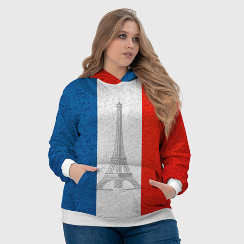 Женская толстовка 3D Франция, цвет 3D печать - фото 6