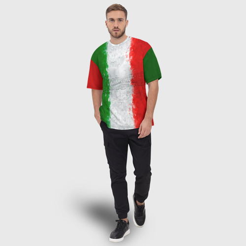 Мужская футболка oversize 3D Италия, цвет 3D печать - фото 5