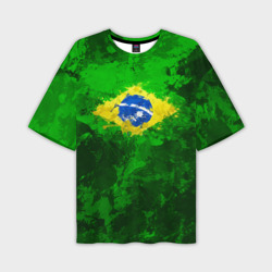 Мужская футболка oversize 3D Бразилия