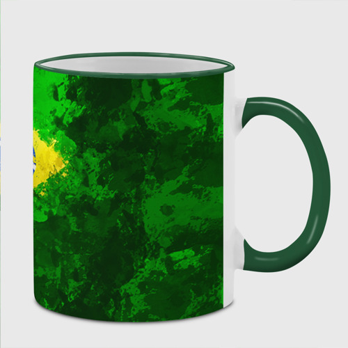 Кружка с полной запечаткой Бразилия, цвет Кант зеленый