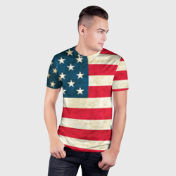 Мужская футболка 3D Slim США - фото 2