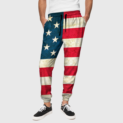 Мужские брюки 3D США, цвет 3D печать - фото 4