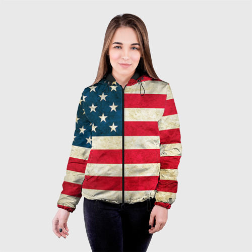 Женская куртка 3D США, цвет черный - фото 3